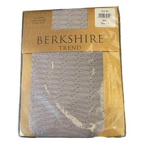 Berkshire Trend Feather Pantyhose Patterned Steel Gray Size 1-2